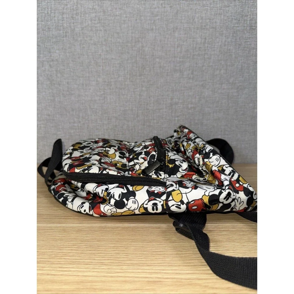 Bioworld Disney Mini Backpack All Over Multi-Color Mickey Mouse Print Nylon EUC